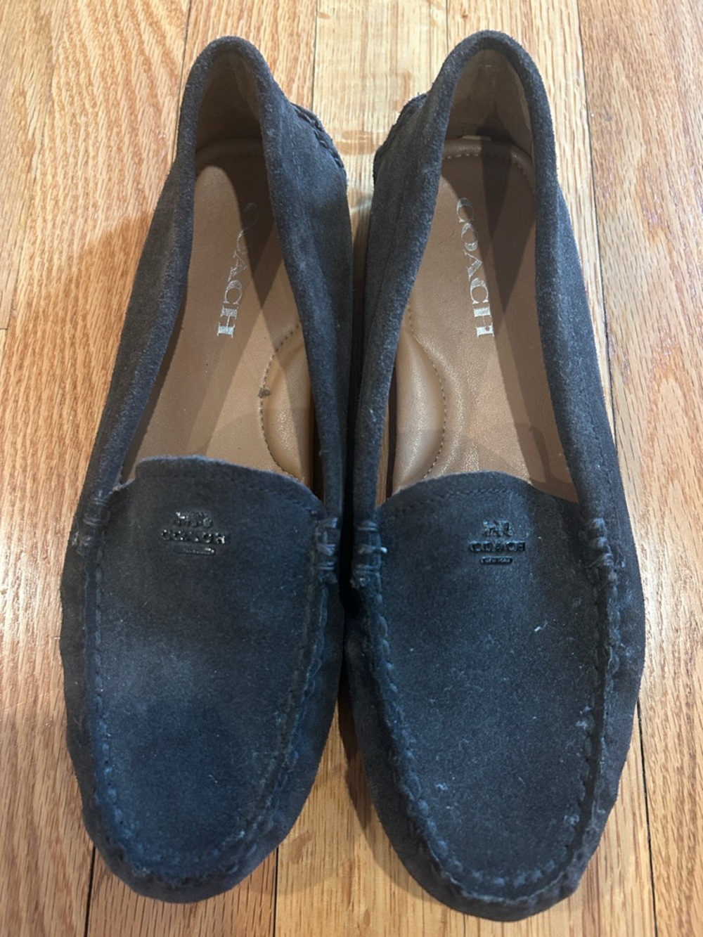 Coach Suede Slip-On Loafers